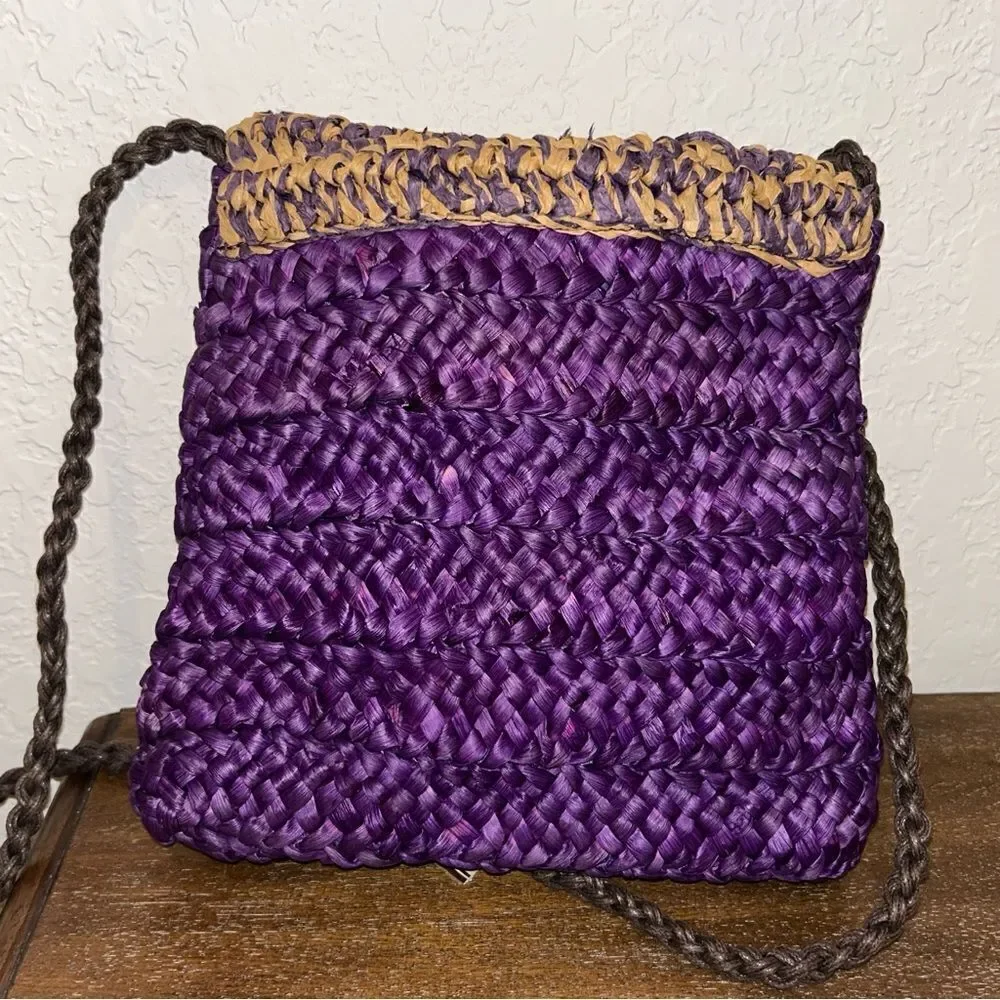 New, Sun ‘N Sand Straw Shoulder Crossbody Purse Bag - Picture 4 of 11